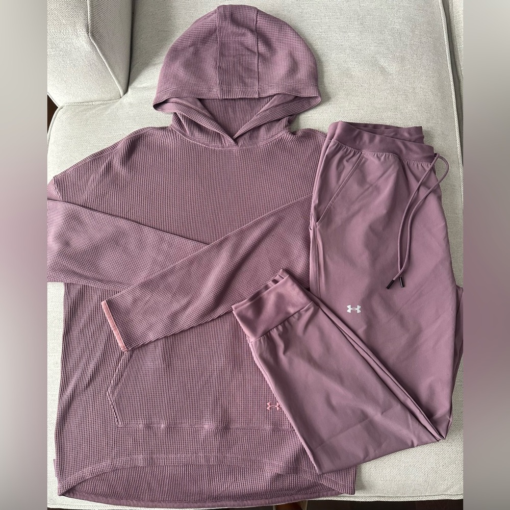 Under Armour Dusty Rose Hoodie and Joggers Set